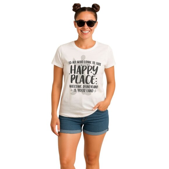 T SHIRT Walt Disney Disneyland Tee Short Sleeve Adult WOMAN'S WOMAN'S Medium - Picture 1 of 12
